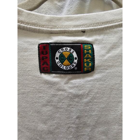 Tupac Shakur graphic Cross Colours short sleeve t-shirt medium - Picture 6 of 6
